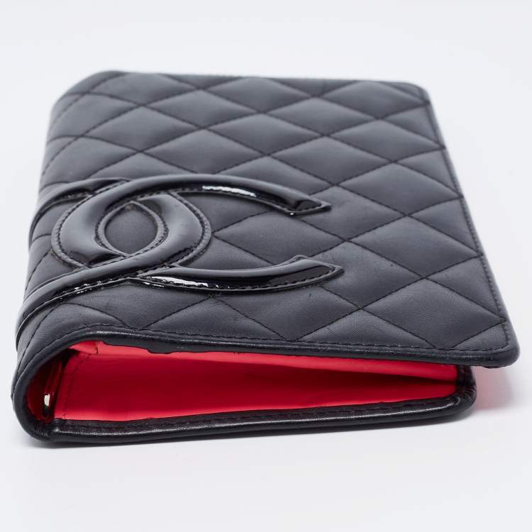 مملوكة مسبقًا Chanel Black Quilted Leather Cambon Ligne Bifold Wallet