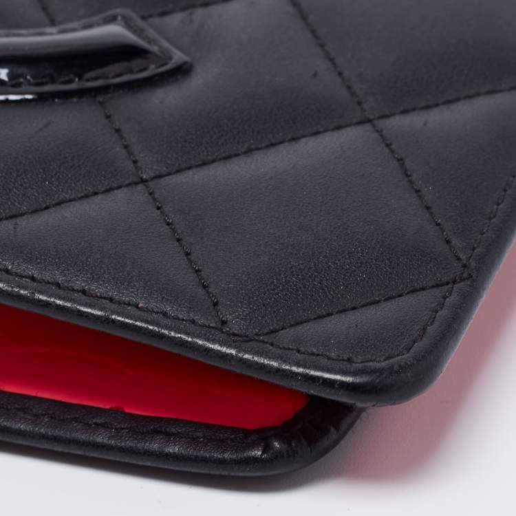 مملوكة مسبقًا Chanel Black Quilted Leather Cambon Ligne Bifold Wallet