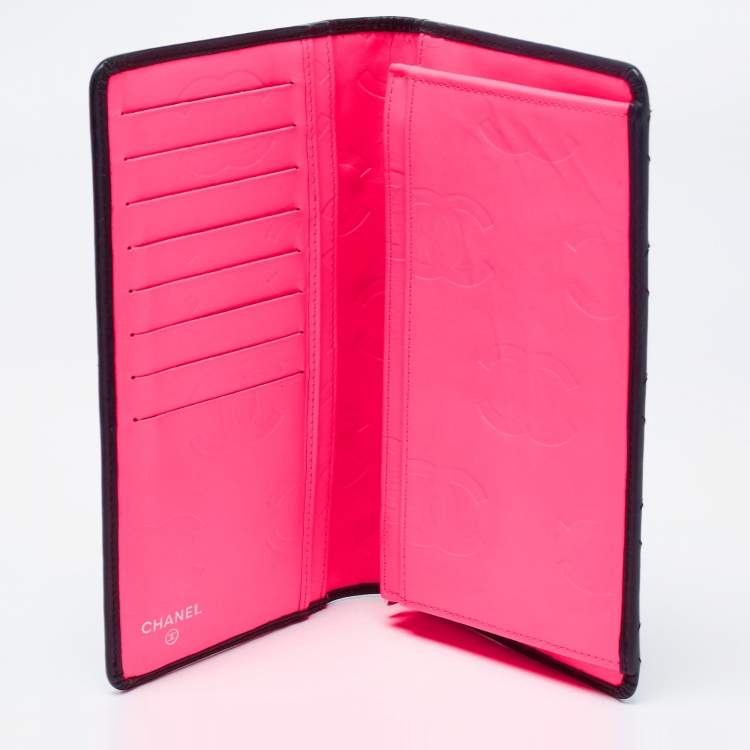 Chanel Black/pink Cambon Bifold Wallet