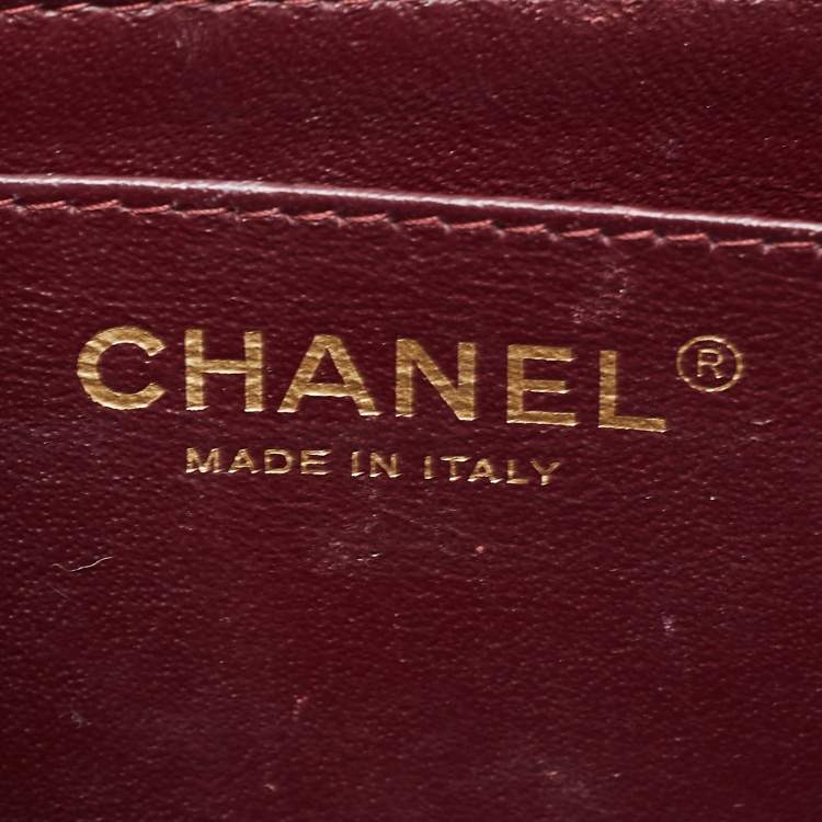 Pre Owned Chanel Black Quilted Leather Mini Square Classic Flap Bag