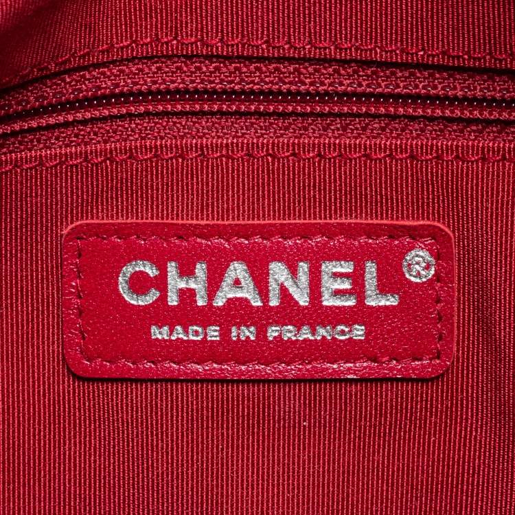 Pre Owned Chanel Silver Quilted Leather Large Gabrielle Hobo