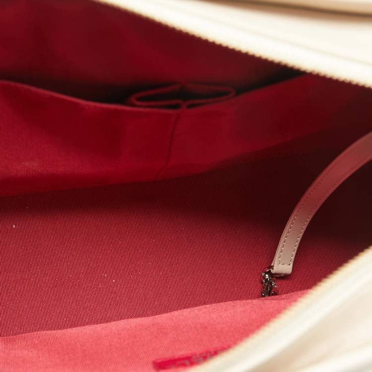 Pre Owned Chanel Beige Quilted Leather Large Gabrielle Hobo 