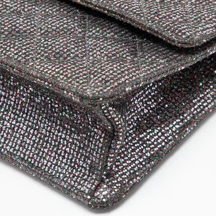 Pre Owned Chanel Silver/Multicolor Glitter Reissue Chain Shoulder Bag