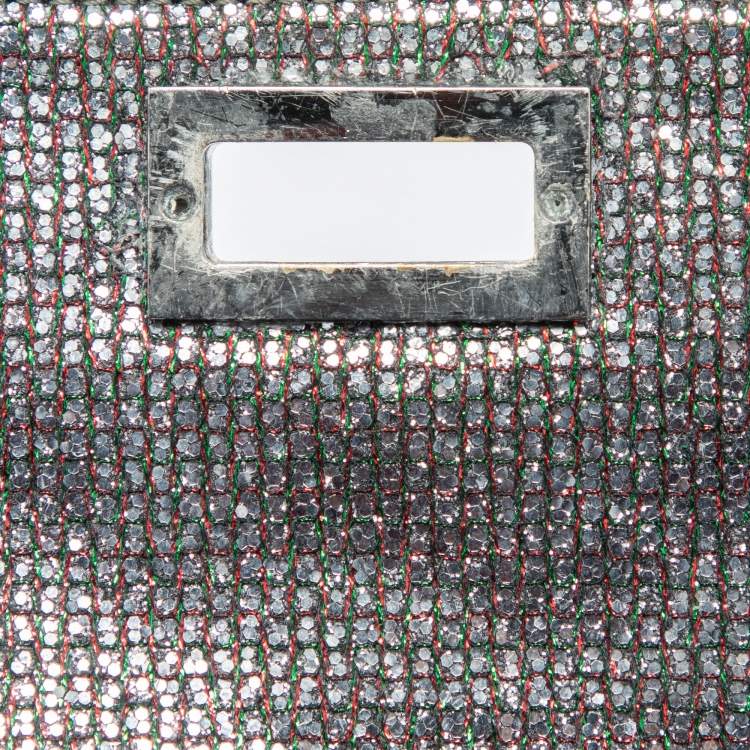 Pre Owned Chanel Silver/Multicolor Glitter Reissue Chain Shoulder Bag