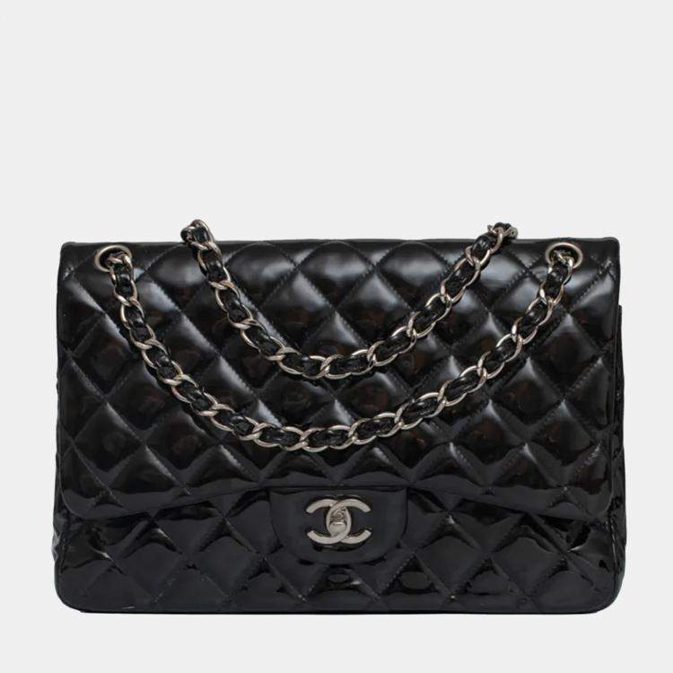 Chanel Black Patent Leather Jumbo Classic Double Flap Bag Chanel | The  Luxury Closet
