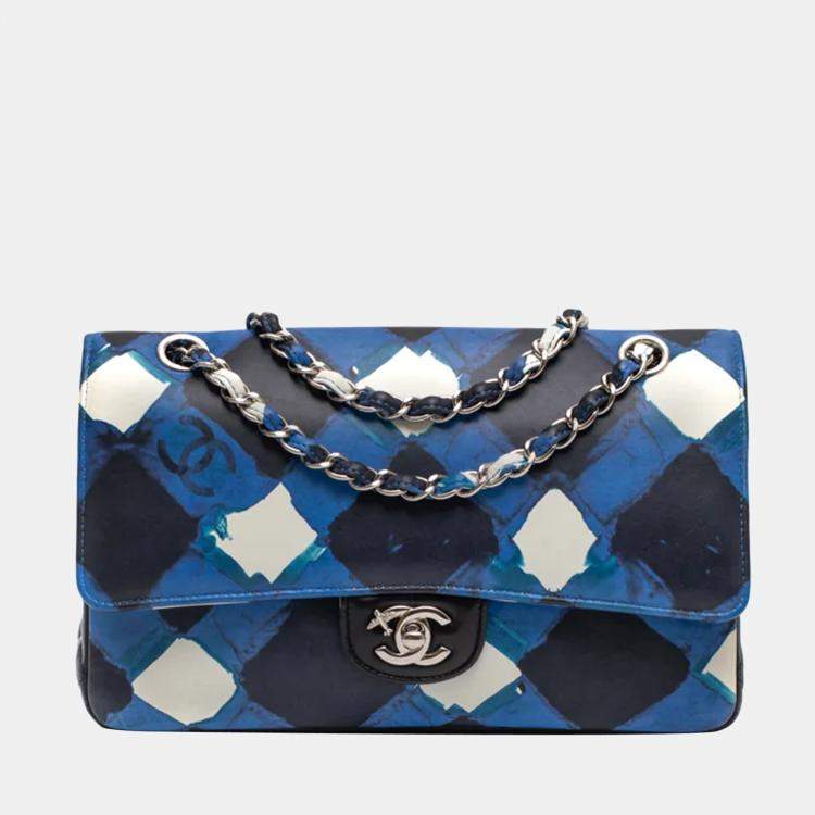 Chanel Blue/Black Leather Limited Edition Airline Flap Bag Chanel | TLC