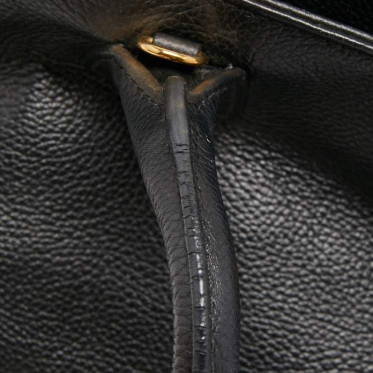 Pre Owned Chanel Black Caviar Leather Cerf Shopper Tote