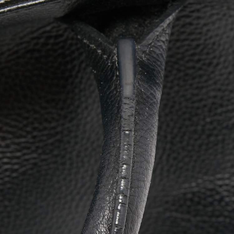 Pre Owned Chanel Black Caviar Leather Cerf Shopper Tote