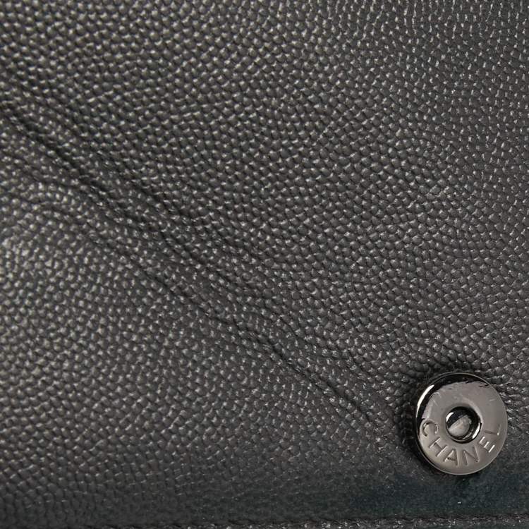 Pre Owned Chanel Black Quilted Leather Boy WOC Bag