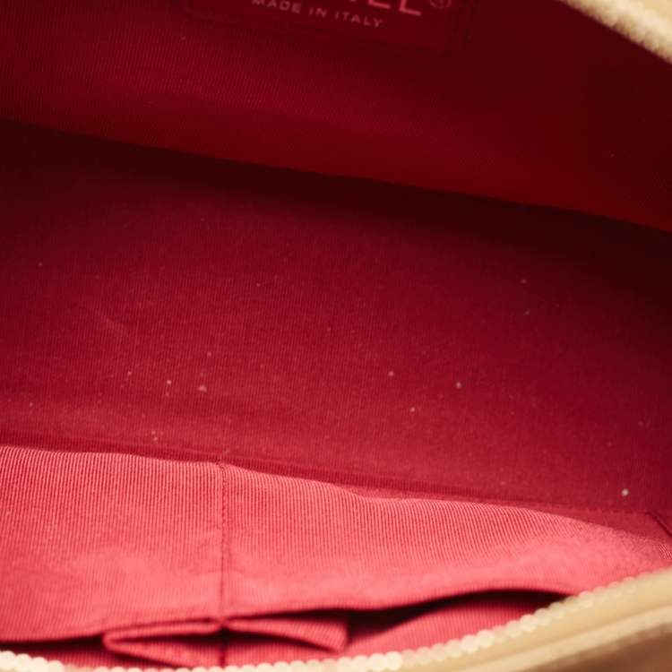 Pre Owned Chanel Metallic Gold Quilted Leather Large Gabrielle Hobo 