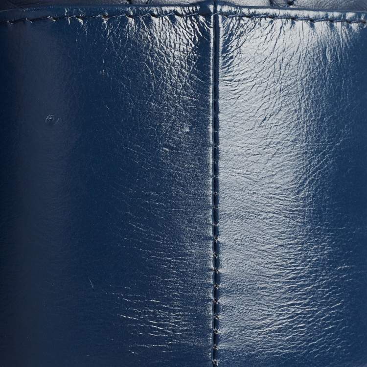 Pre Owned Chanel Blue Quilted Leather Large Gabrielle Hobo 