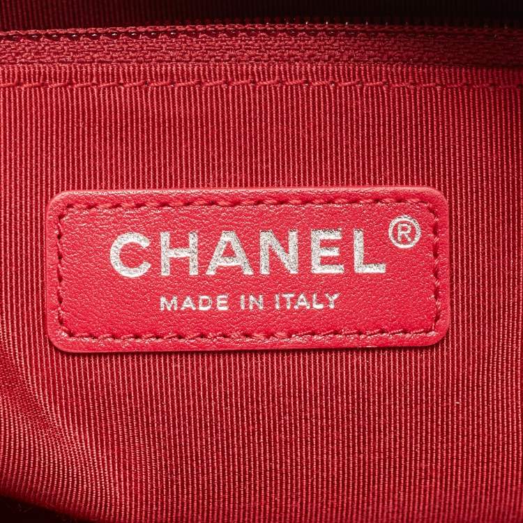 Pre Owned Chanel Blue Quilted Leather Large Gabrielle Hobo 