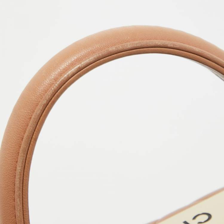 Pre Owned Chanel Beige Quilted Leather Small Trendy CC Flap Top Handle Bag