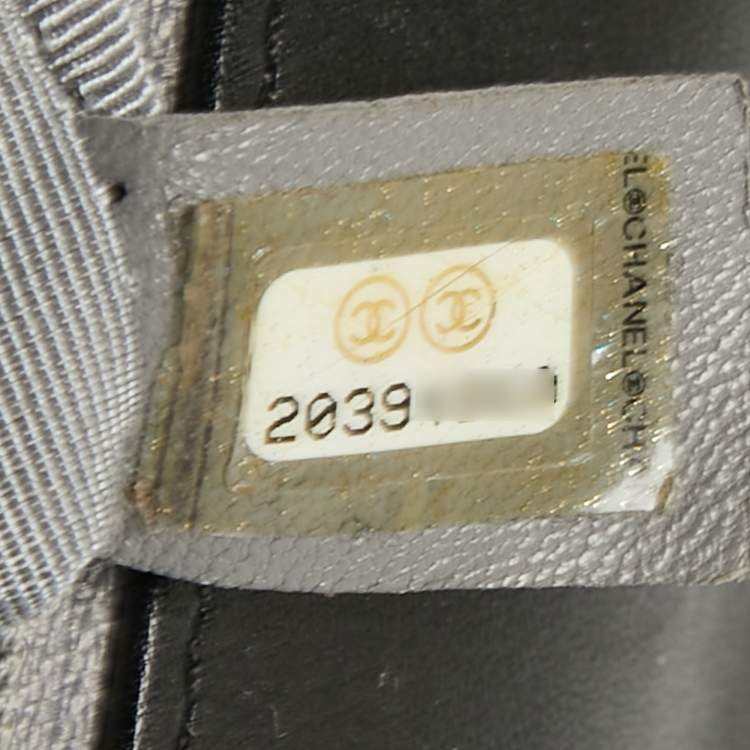 Pre Owned Chanel Black Quilted Leather Large Boy Flap Bag