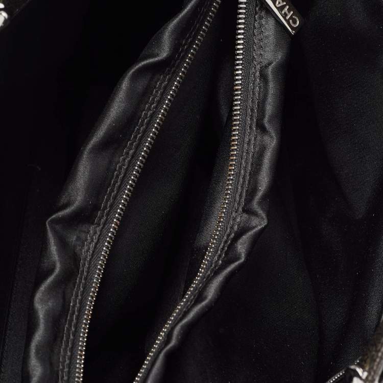 Pre Owned Chanel Dark Grey Caviar Patent Leather 2.55 Reissue Bag