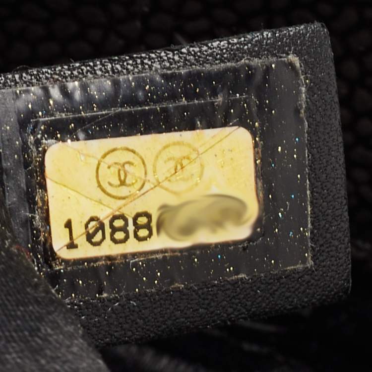 Pre Owned Chanel Dark Grey Caviar Patent Leather 2.55 Reissue Bag