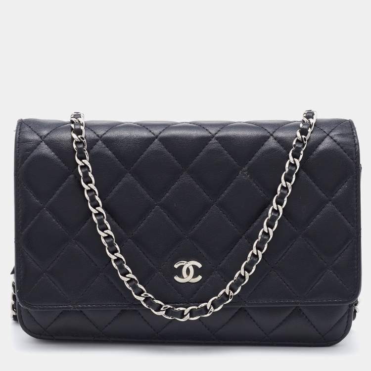 chanel wallet on chain patent leather