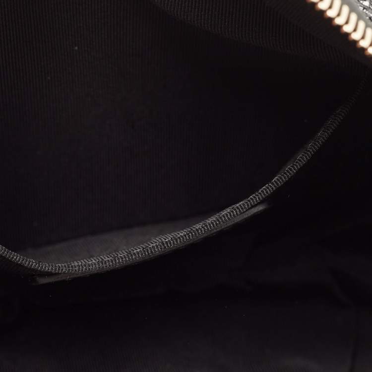 Pre Owned Chanel Black Quilted Glossy Leather Bi Classic Belt Bag