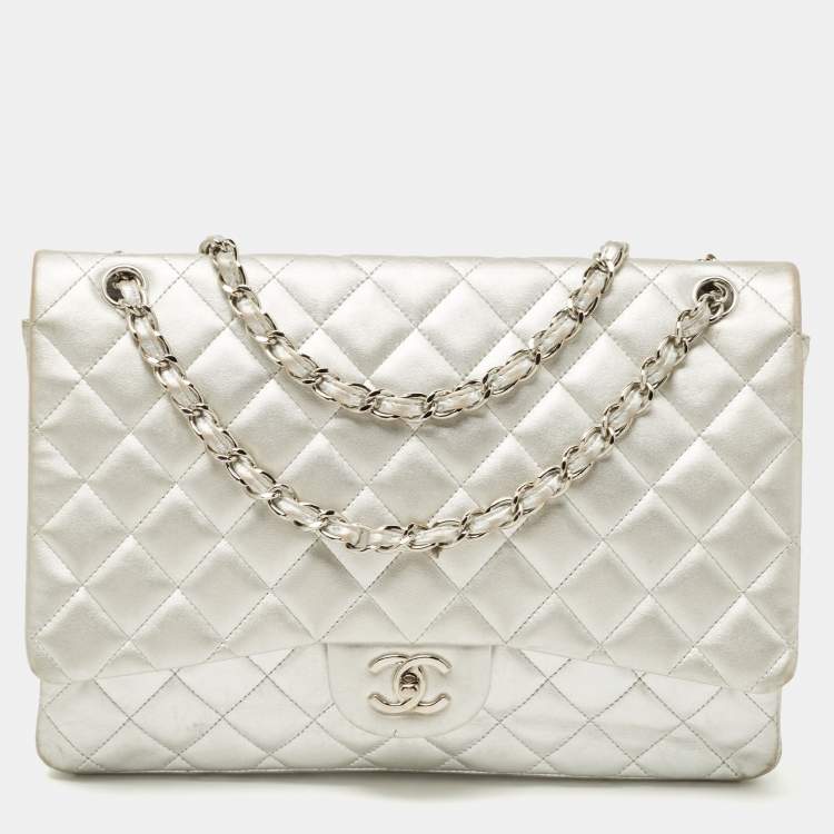 Chanel Blue Quilted Fabric and Patent Leather Perforated Classic Single  Flap Bag Chanel | The Luxury Closet