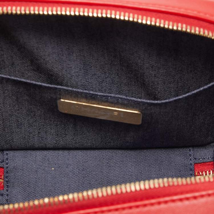 Pre Owned Chanel Red Leather CC Mania Waist Bag