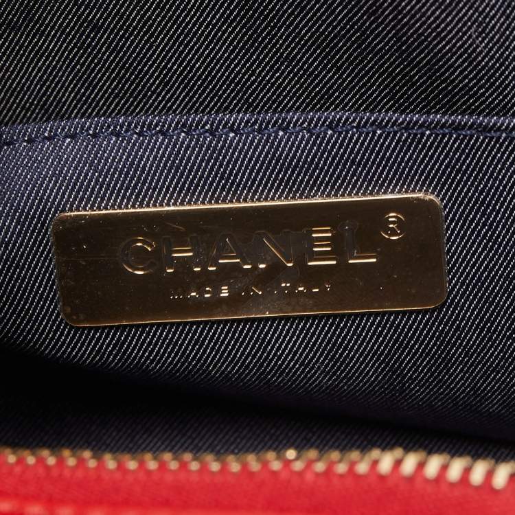 Pre Owned Chanel Red Leather CC Mania Waist Bag