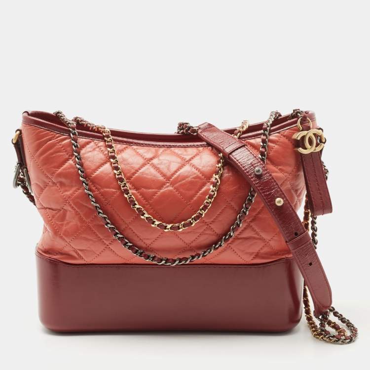 Chanel 2018 Red Medium Suede Gabrielle Bag  I MISS YOU VINTAGE