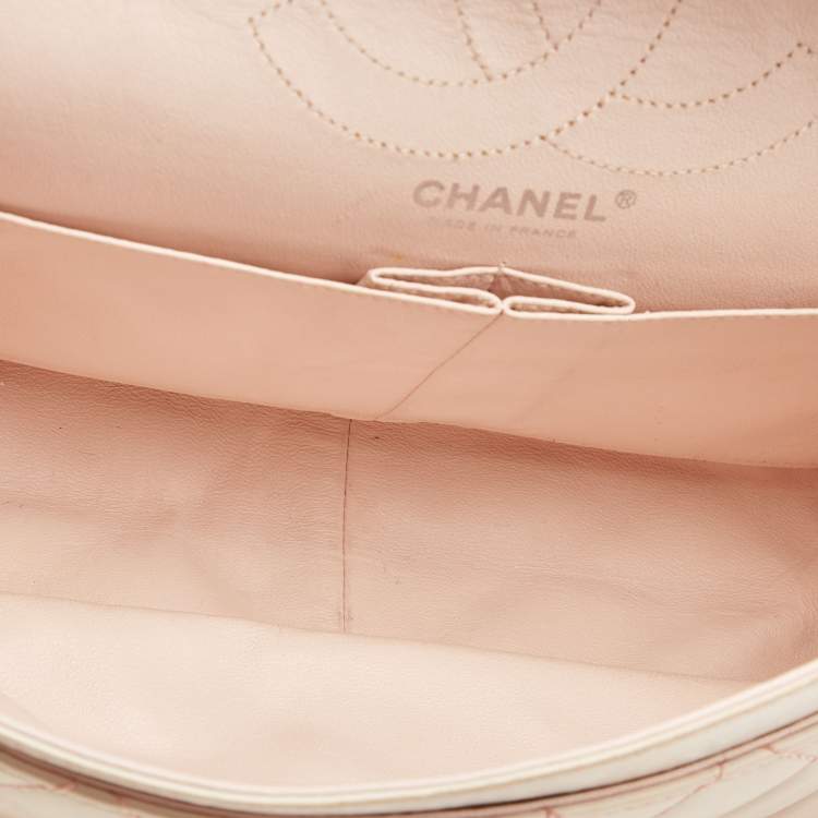 Pre Owned Chanel Pink Ombre Quilted Leather Reissue 2.55 Classic 226 Flap Bag
