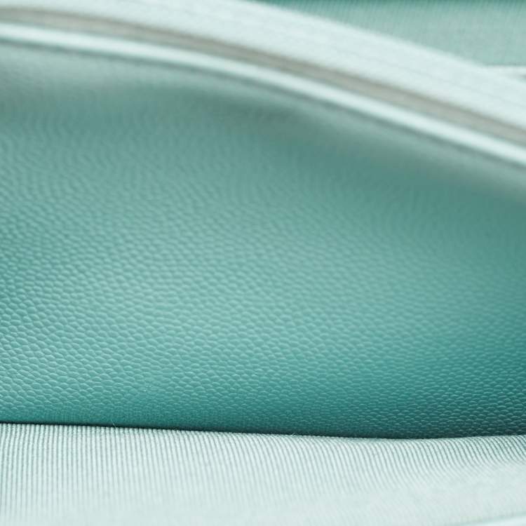 Pre Owned Chanel Celeste Quilted Caviar Leather CC Wallet on Chain 