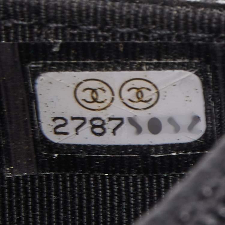 Pre Owned Chanel Black Quilted Caviar Leather WOC Bag