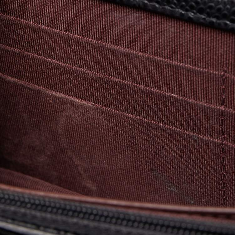 Pre Owned Chanel Black Quilted Caviar Leather WOC Bag