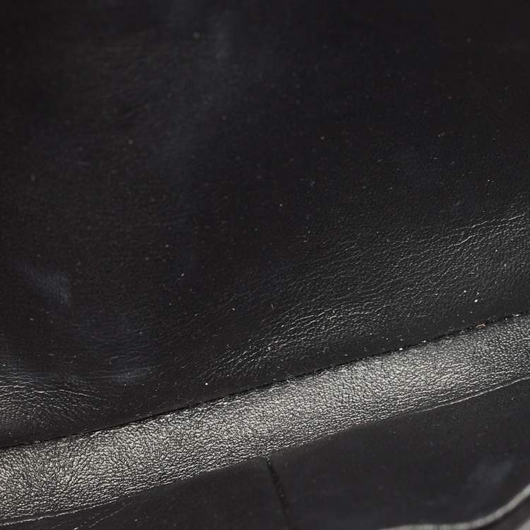 Pre Owned Chanel Black Quilted Leather Small Trendy CC Flap Top Handle Bag