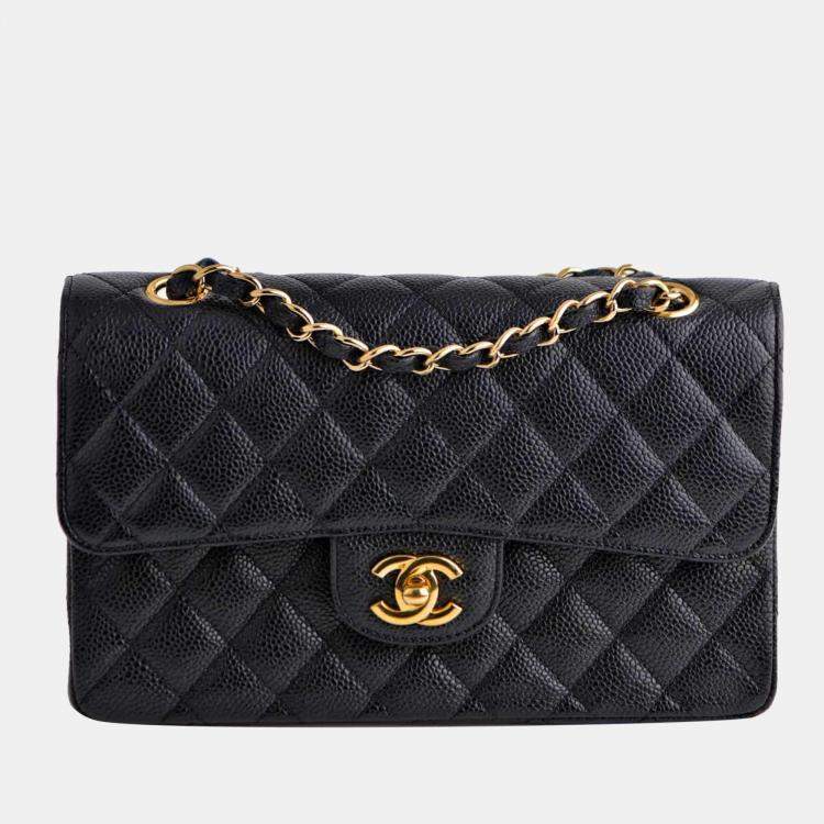 Chanel Small Double Classic Flap Calfskin GHW Bag Chanel