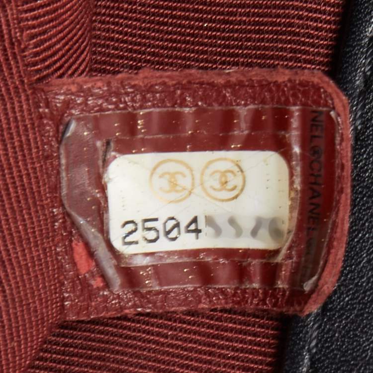 Pre Owned Chanel Black Quilted Leather Archi Chic Flap Bag