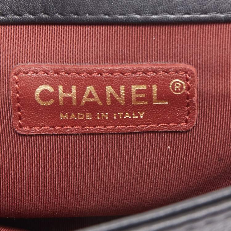 Pre Owned Chanel Black Quilted Leather Archi Chic Flap Bag