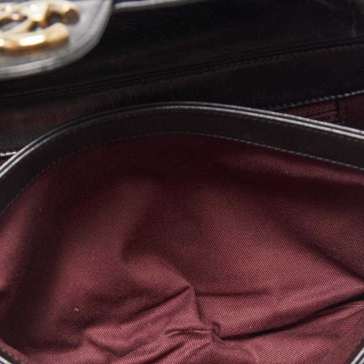 Pre Owned Chanel Black Quilted Aged Leather Large Perfect Edge Flap Bag