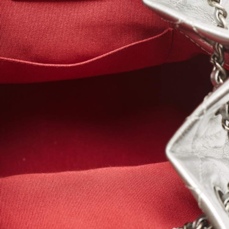 مملوكة مسبقًا Chanel Silver Quilted Leather Small Gabrielle Backpack