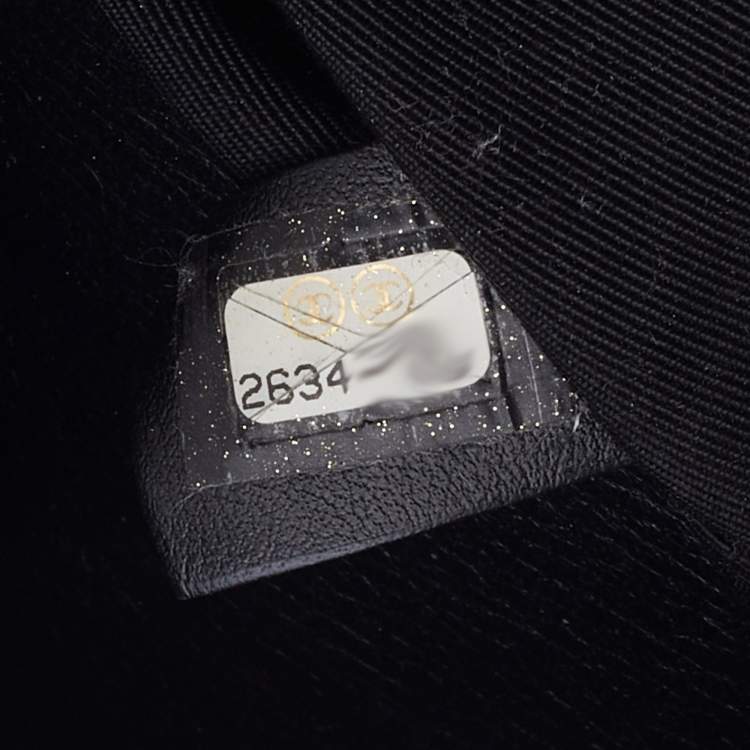 Pre Owned Chanel Black Quilted Leather Medium CC Shopper Tote