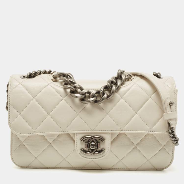 Chanel Off White Quilted Leather Medium Perfect Edge Flap Bag Chanel | The  Luxury Closet