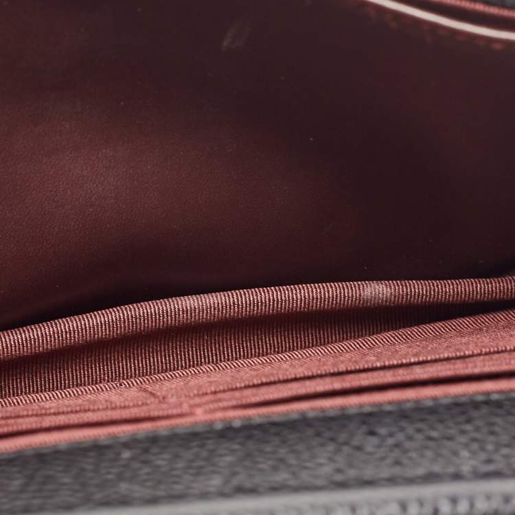 Pre Owned Chanel Black Quilted Caviar Leather WOC Clutch Bag