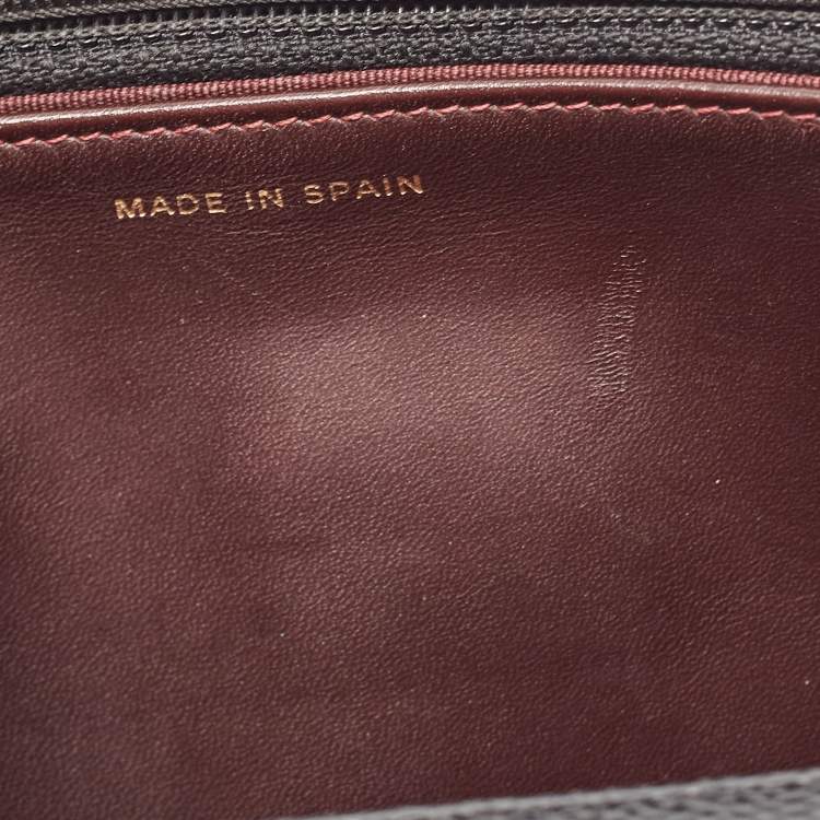 Pre Owned Chanel Black Quilted Caviar Leather WOC Clutch Bag