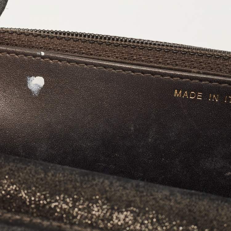 مملوكة مسبقًا Chanel Black Quilted Iridescent Leather Edimbourgh WOC Clutch Bag