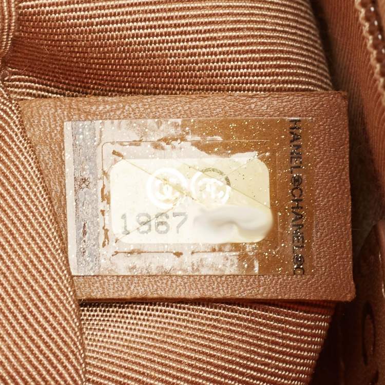 Pre Owned Chanel Beige Quilted Leather Large Boy Flap Bag