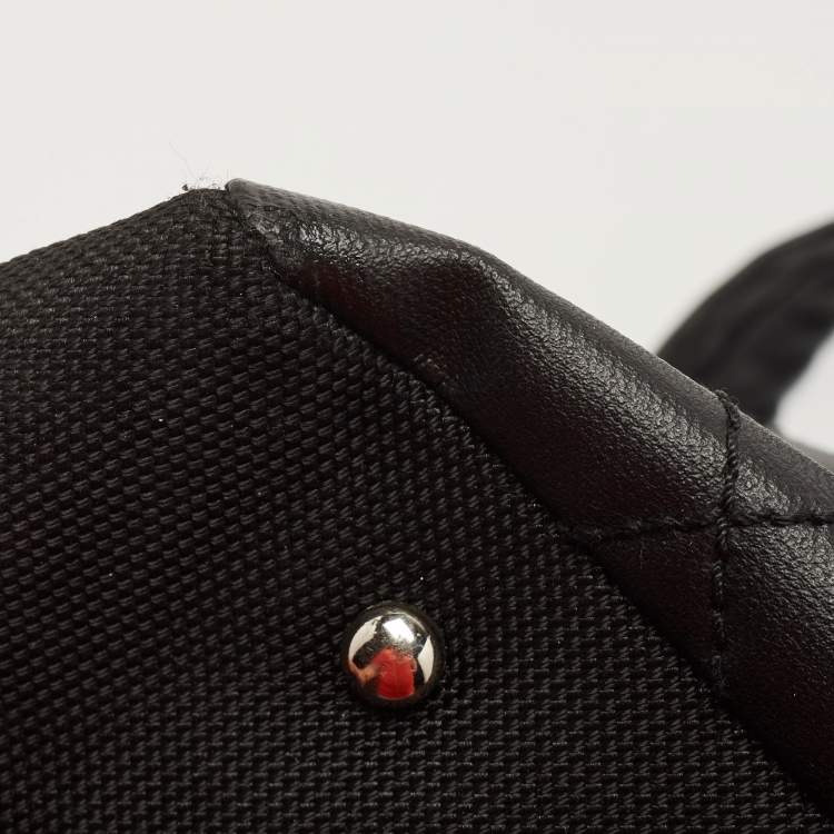 Pre Owned Chanel Black Quilted Coated and Canvas Paris Biarritz Grand Shopper Tote