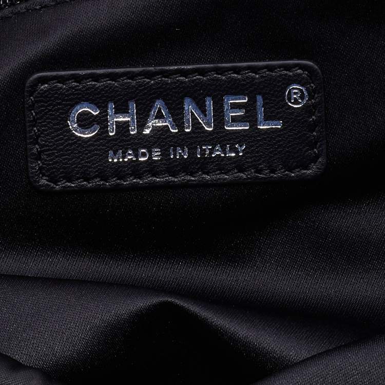 Pre Owned Chanel Black/Red Satin,Tweed and Leather Astronaut Essentials Backpack