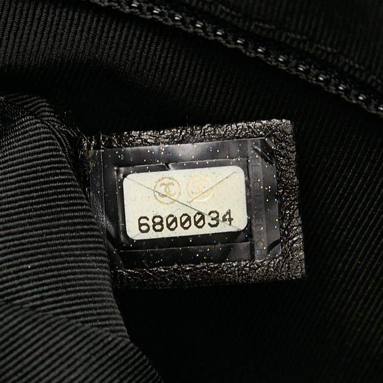 Pre Owned Chanel Black CC Wild Stitch Handbag