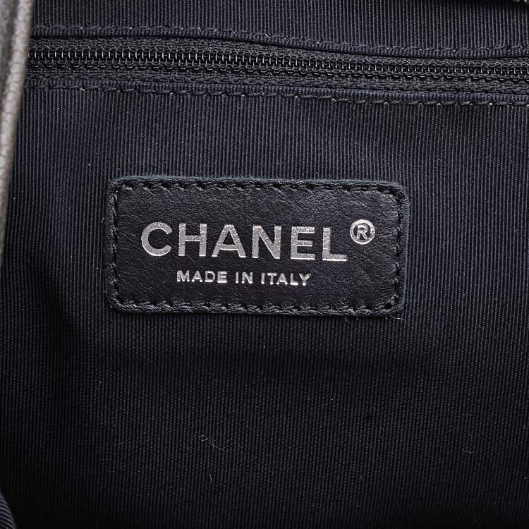 Pre Owned Chanel Grey Caviar Leather 31 Hobo