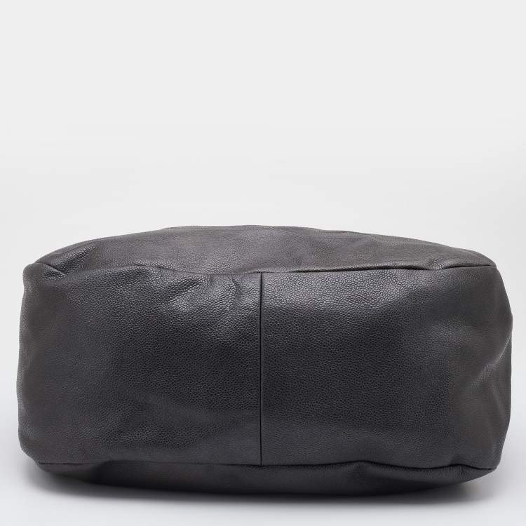Pre Owned Chanel Grey Caviar Leather 31 Hobo