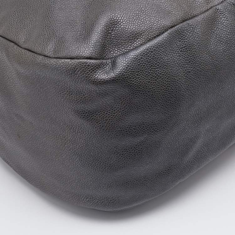 Pre Owned Chanel Grey Caviar Leather 31 Hobo
