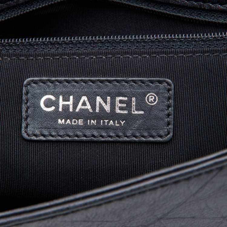 Pre Owned Chanel Black Quilted Leather Casual Rock Backpack