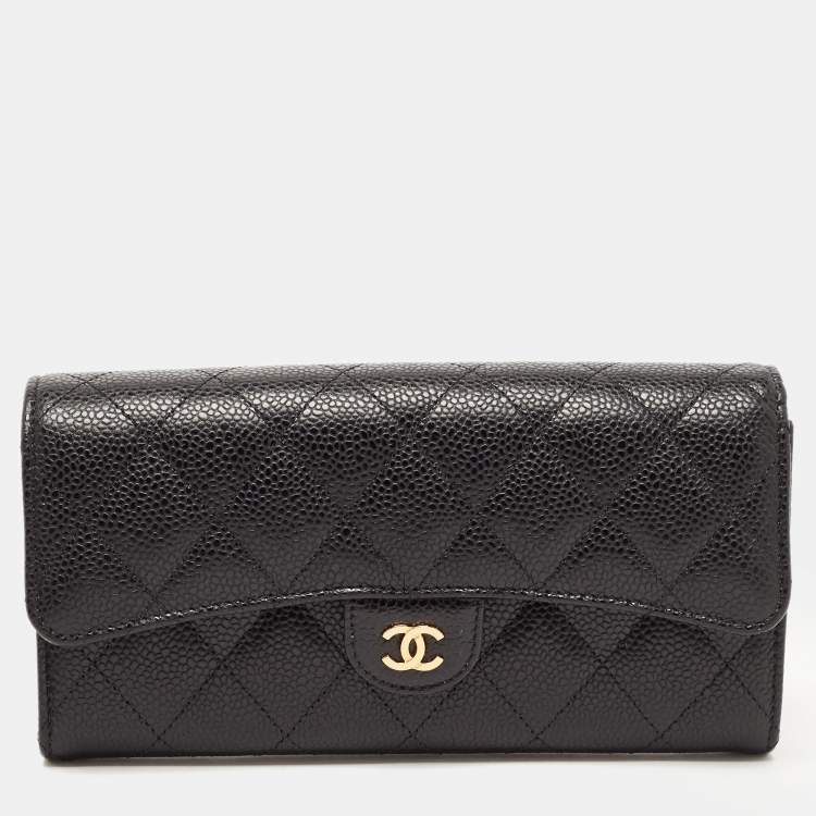 Chanel Black Quilted Caviar Leather Classic Continental Wallet Chanel | The  Luxury Closet